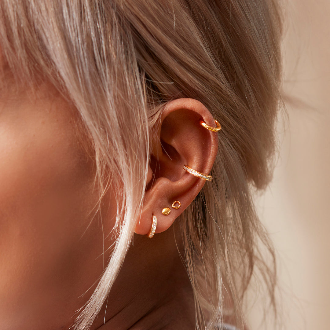 Nura Mini Nugget Stud Earrings