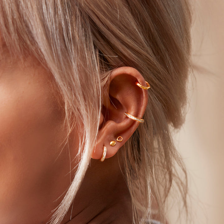 Nura Mini Nugget Stud Earrings