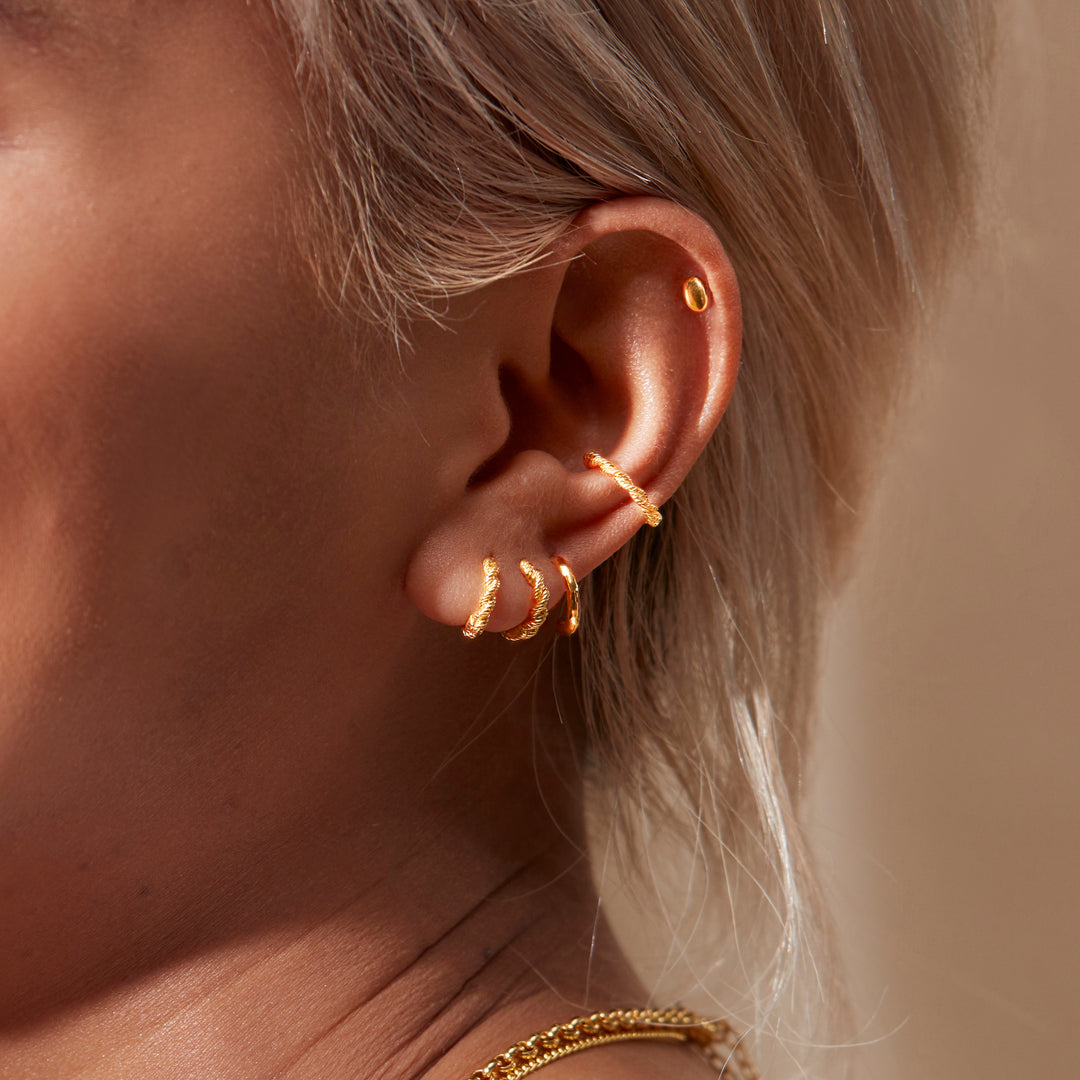 Nura Mini Nugget Stud Earrings