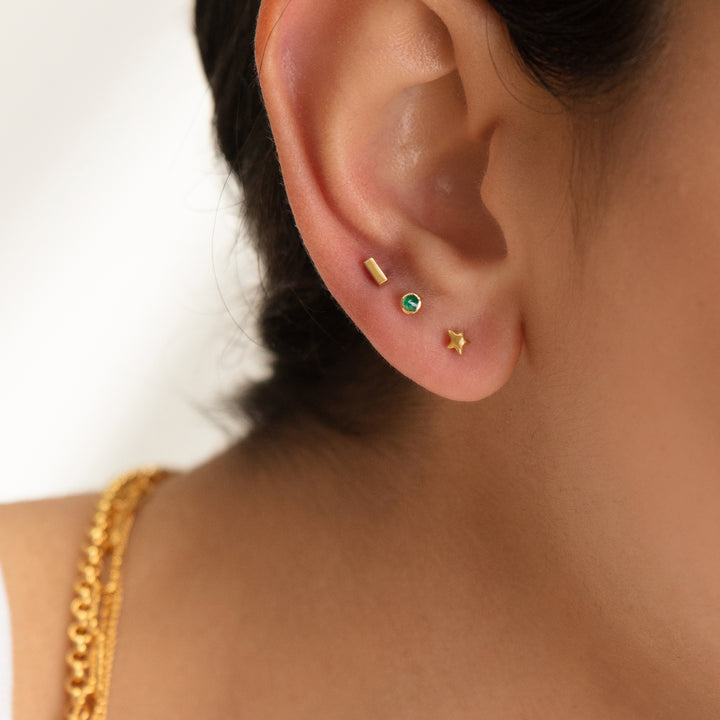 Star Flat Back Piercing Stud