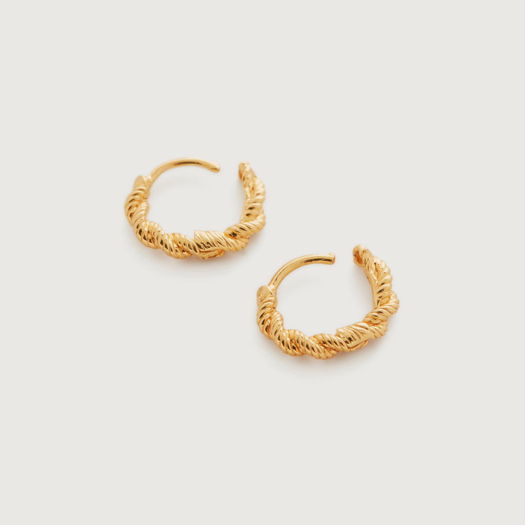 Corda Mini Huggie Earrings