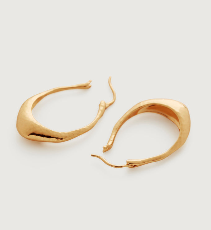 Deia Medium Hoop Earrings
