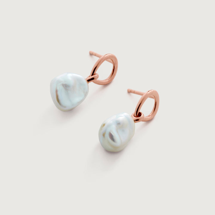 Nura Keshi Pearl Drop Earrings