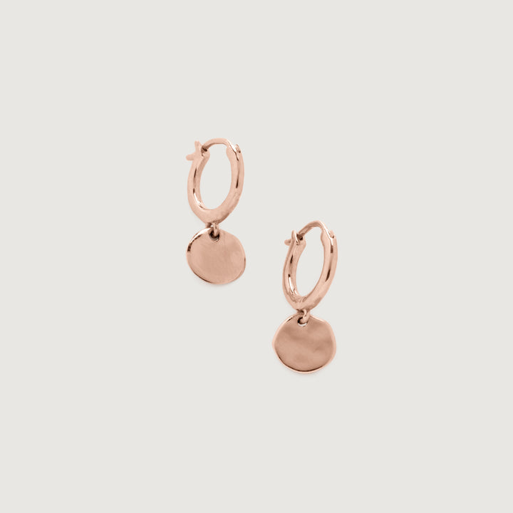 Siren Muse Disc Mini Huggie Earrings