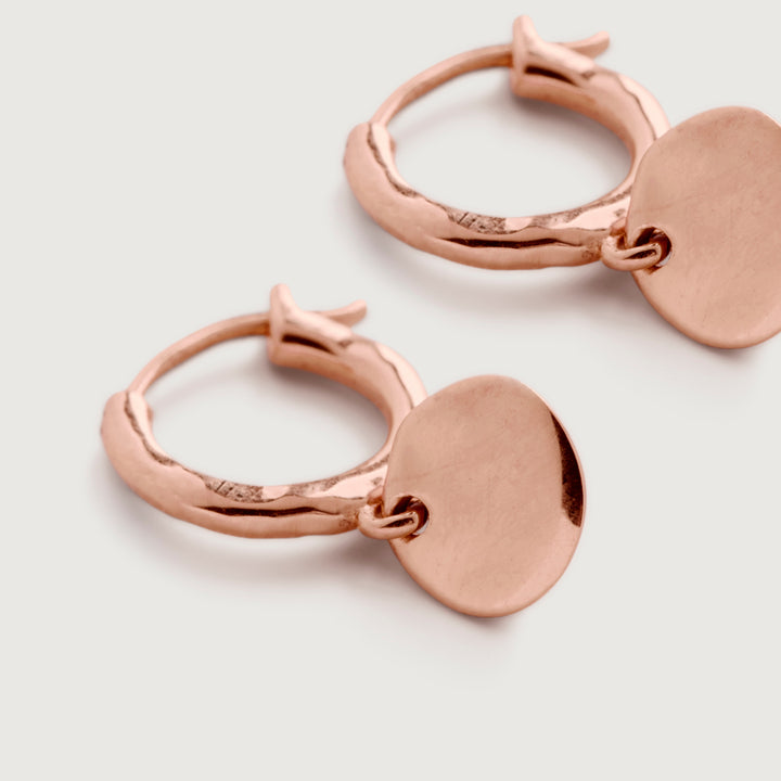 Siren Muse Disc Mini Huggie Earrings