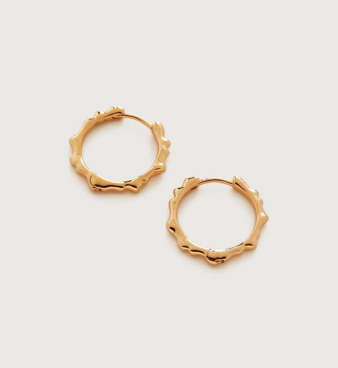 Siren Muse Pearl Ripple Small Hoop Earrings