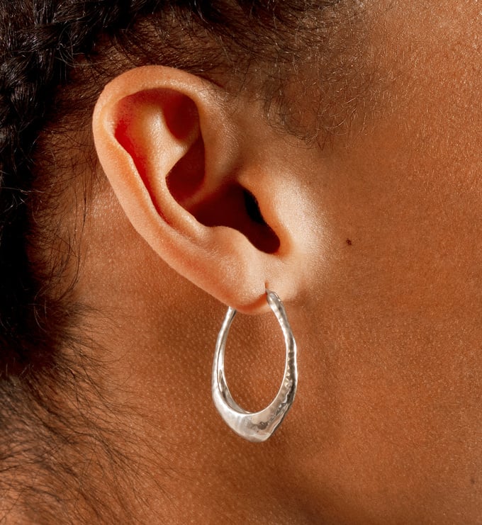 Deia Medium Hoop Earrings