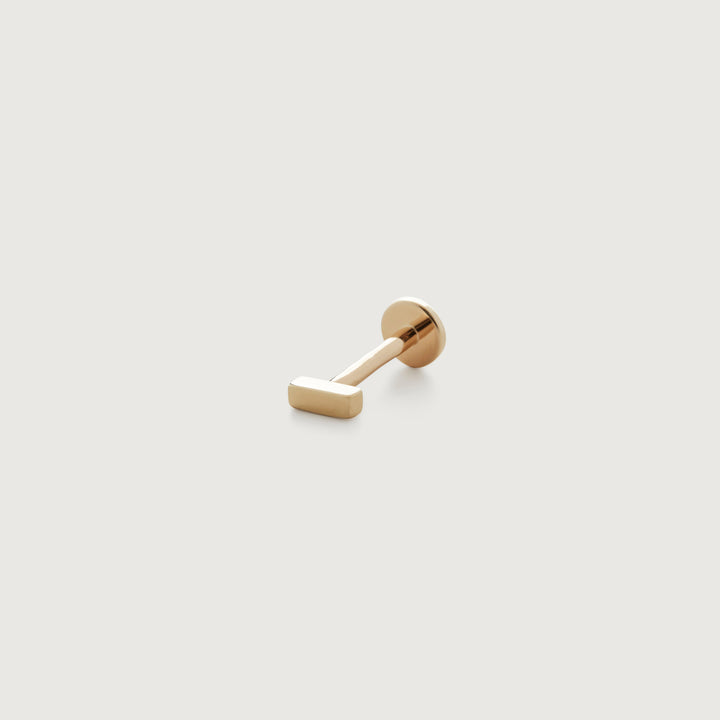 Linear Flat Back Piercing Stud