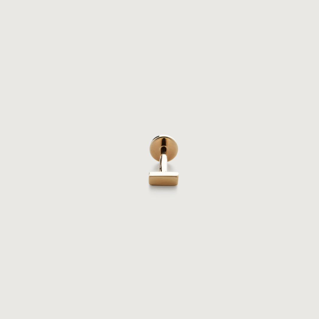 Linear Flat Back Piercing Stud