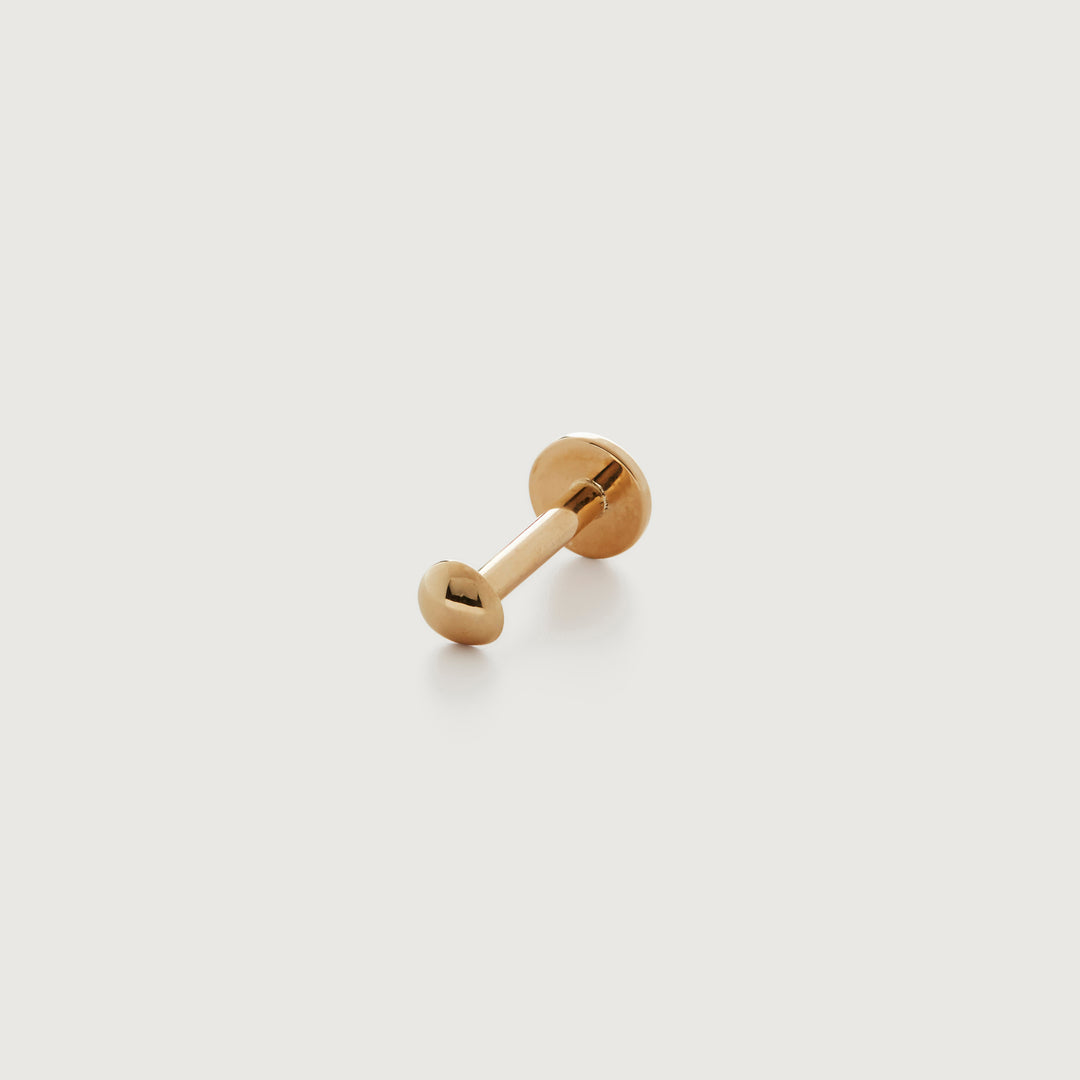Nura Mini Nugget Flat Back Piercing Stud