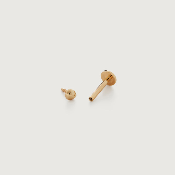 Nura Mini Nugget Flat Back Piercing Stud