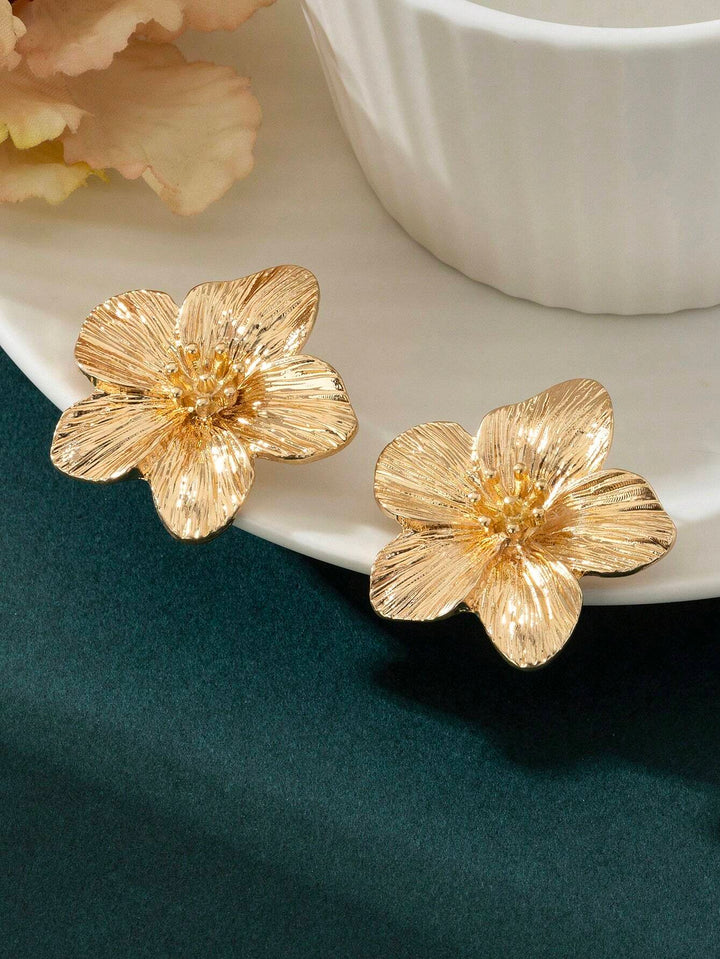 Exquisite Floral Stud Earrings - Dopamine-Inspired