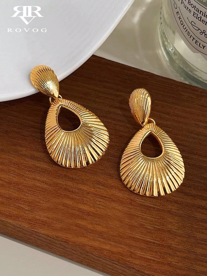 Minimalist French Geometric Earrings – Fashionable Luxury Jewelry for Women