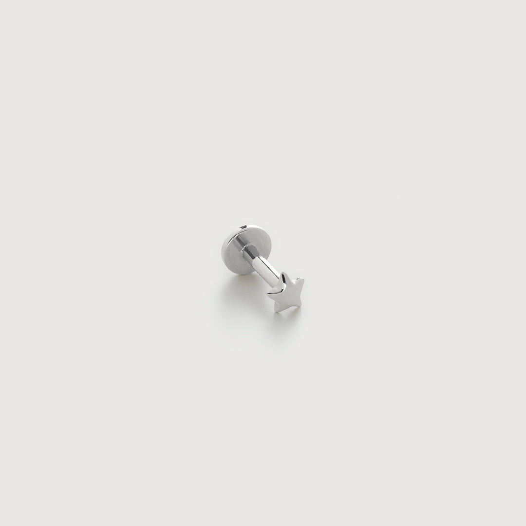 Star Flat Back Piercing Stud
