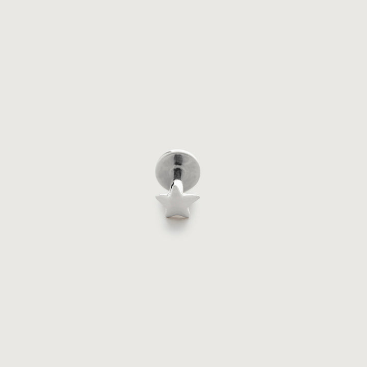 Star Flat Back Piercing Stud