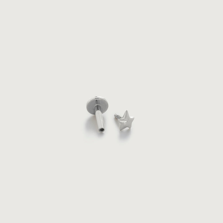 Star Flat Back Piercing Stud