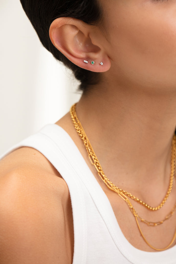 Star Flat Back Piercing Stud