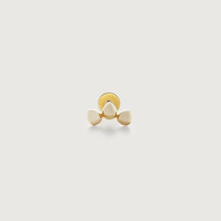 Mini Nugget Cluster Flat Back Piercing Stud