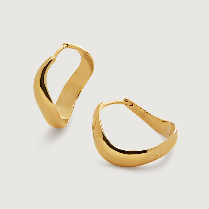 Swirl Medium Hoop Earrings