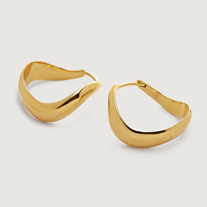 Swirl Medium Hoop Earrings
