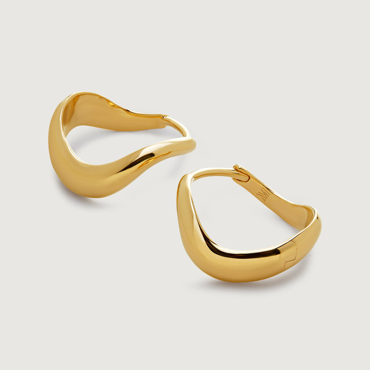 Swirl Medium Hoop Earrings