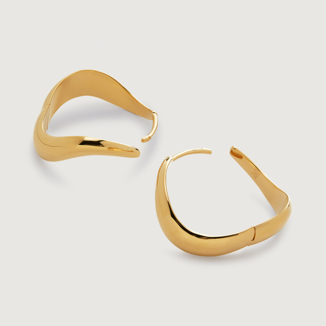 Swirl Medium Hoop Earrings