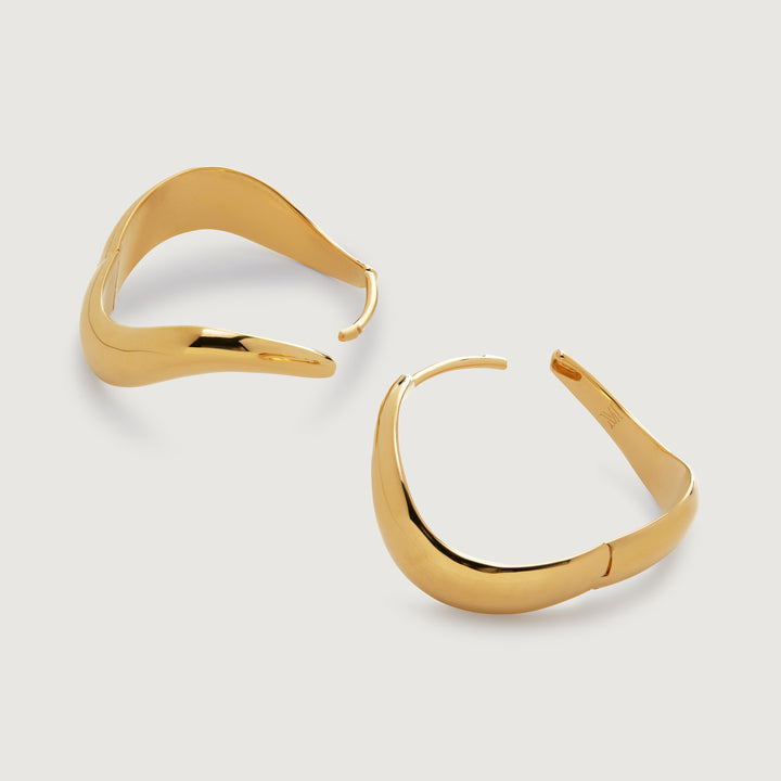Swirl Medium Hoop Earrings