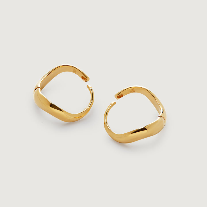 Swirl Medium Hoop Earrings