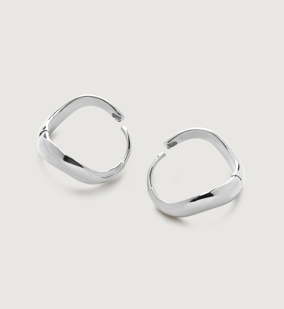 Swirl Medium Hoop Earrings