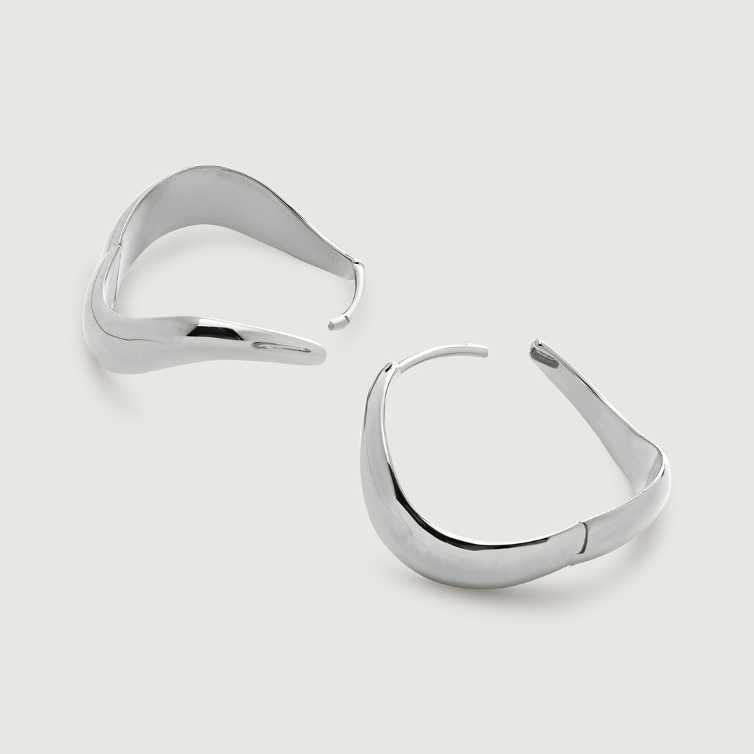 Swirl Medium Hoop Earrings