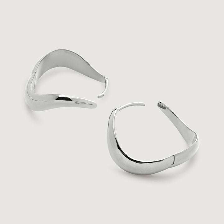 Swirl Medium Hoop Earrings