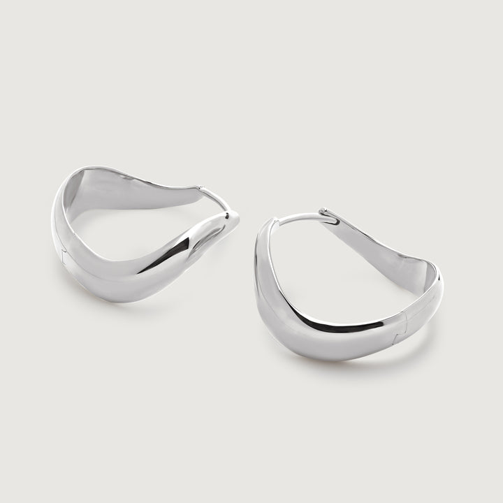 Swirl Medium Hoop Earrings