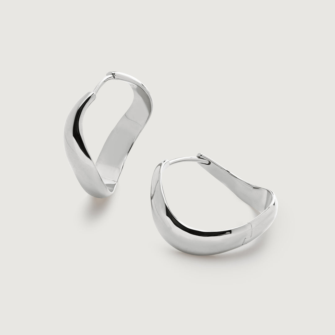 Swirl Medium Hoop Earrings