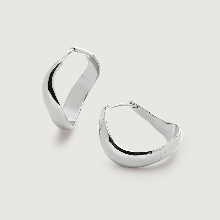 Swirl Medium Hoop Earrings