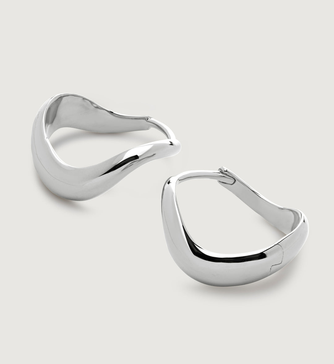 Swirl Medium Hoop Earrings