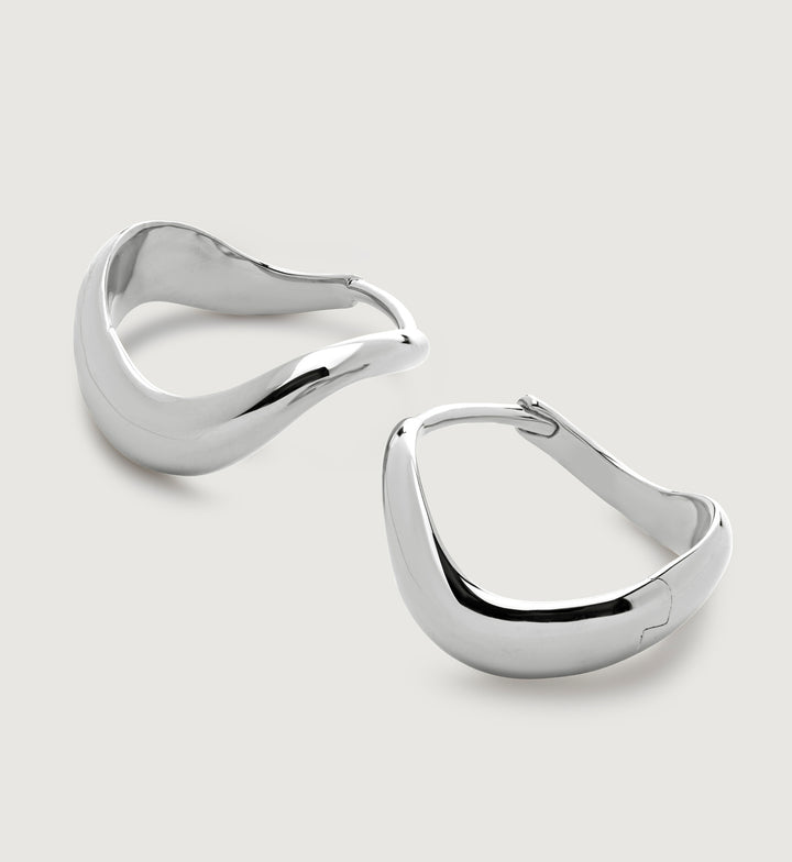 Swirl Medium Hoop Earrings