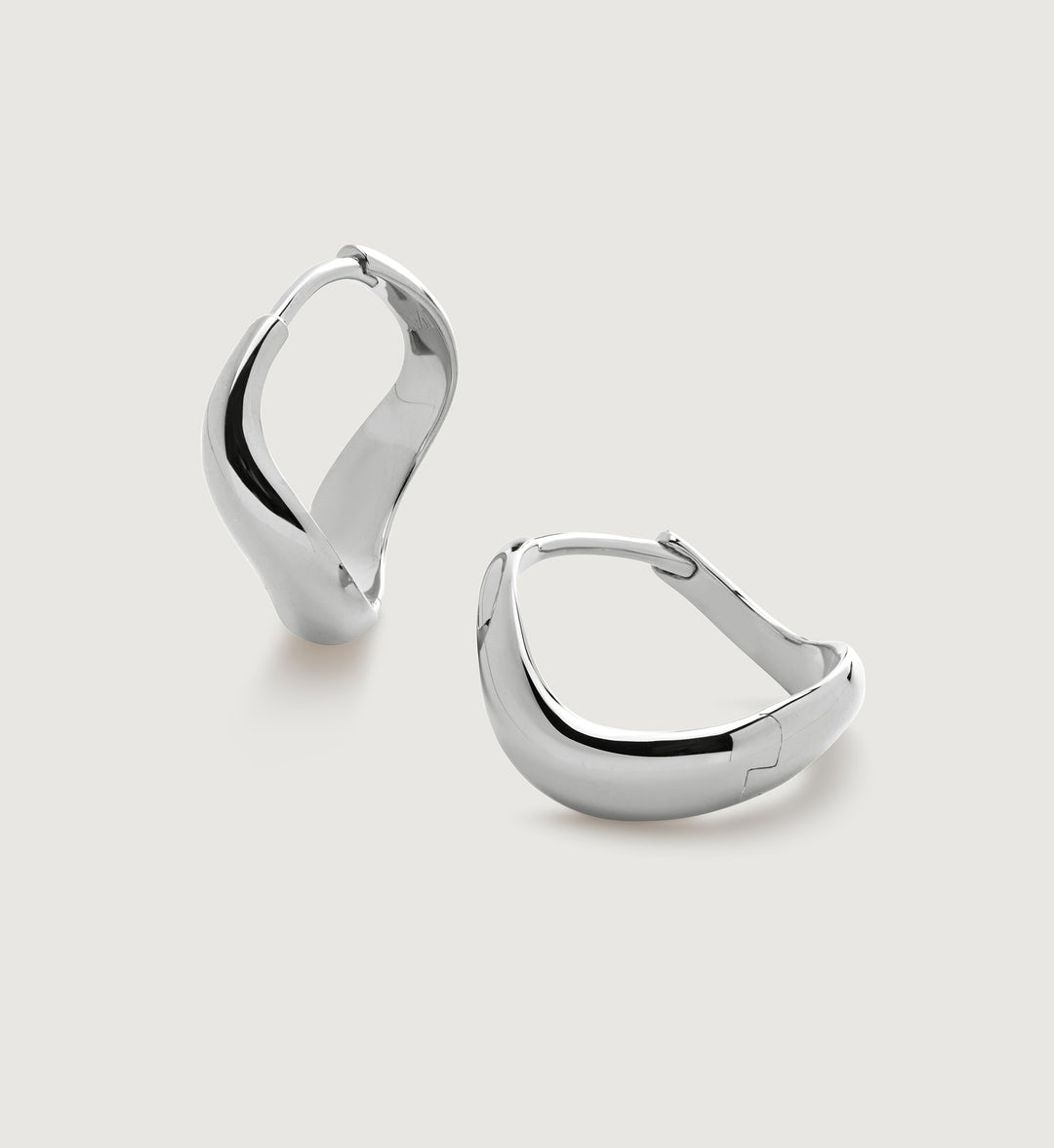 Swirl Medium Hoop Earrings