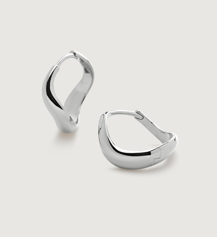 Swirl Medium Hoop Earrings