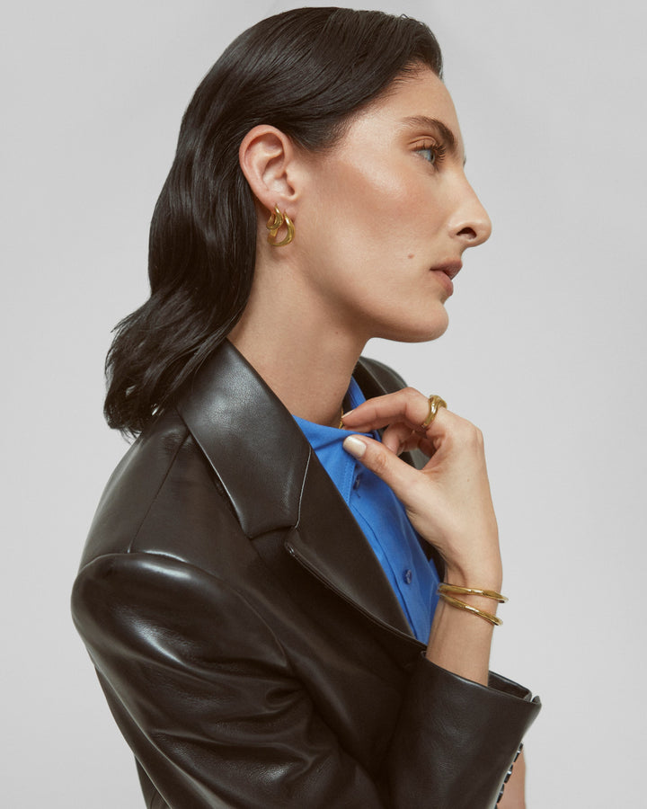 Swirl Medium Hoop Earrings
