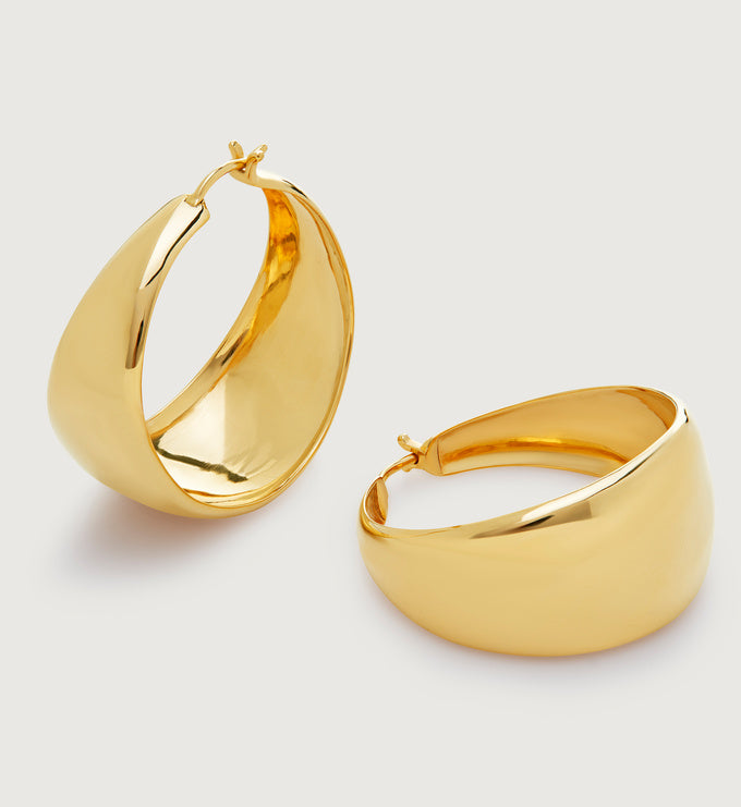 Kate Young Large Tapered Hoop Earrings