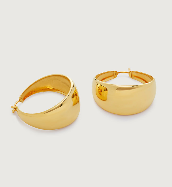 Kate Young Large Tapered Hoop Earrings