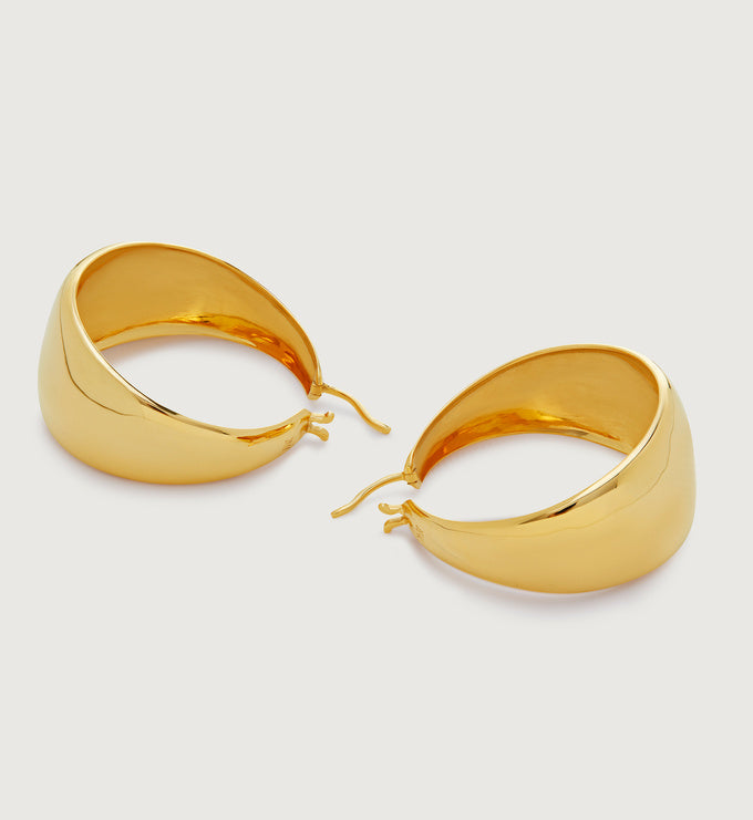 Kate Young Large Tapered Hoop Earrings