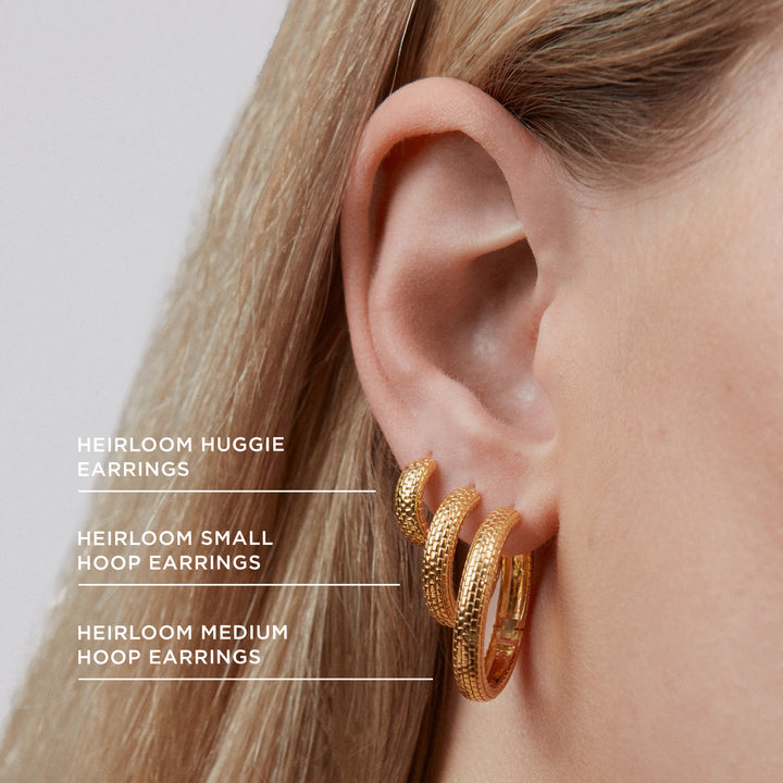 Heirloom Huggie Earrings