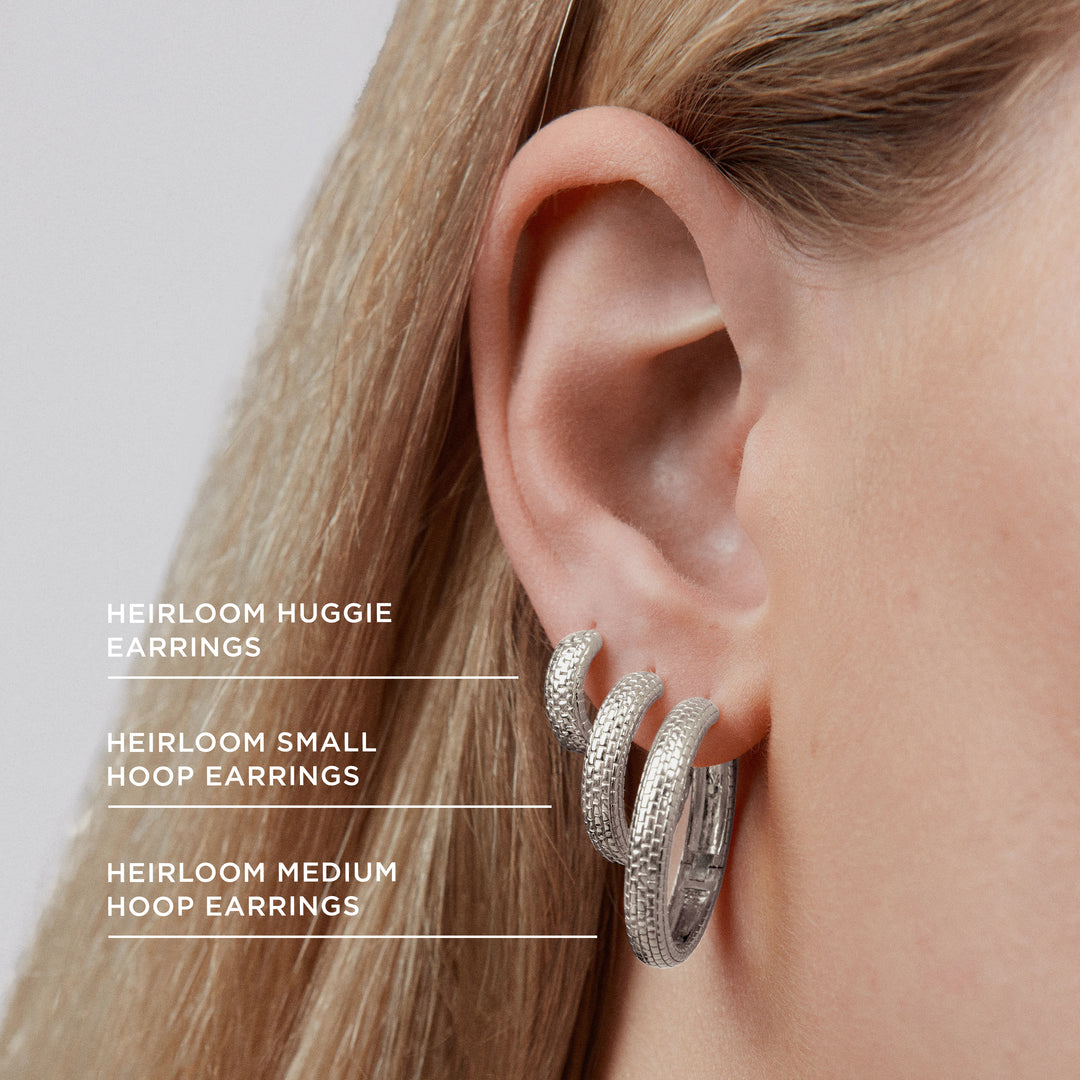 Heirloom Huggie Earrings