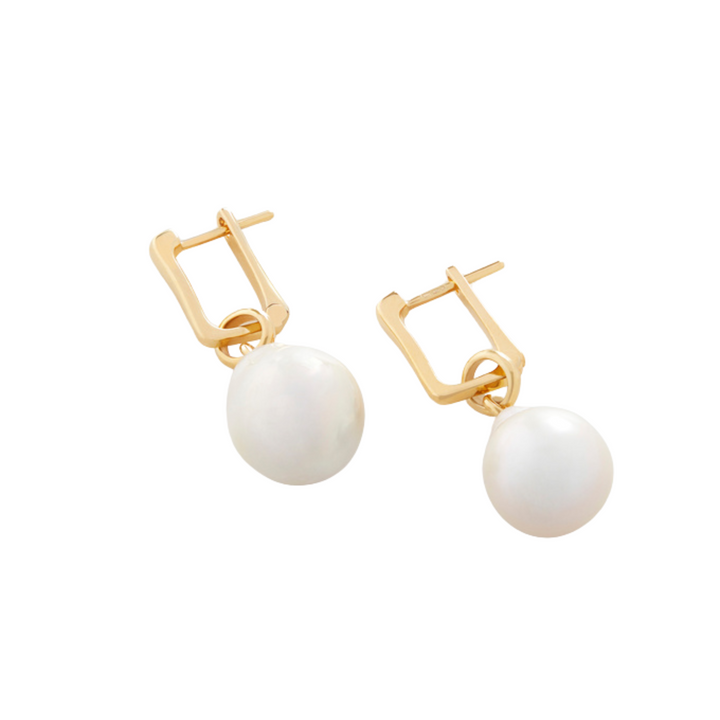 Alta Capture Pearl Huggie Earrings
