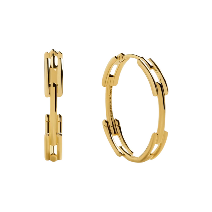 Signature Link Medium Hoop Earrings