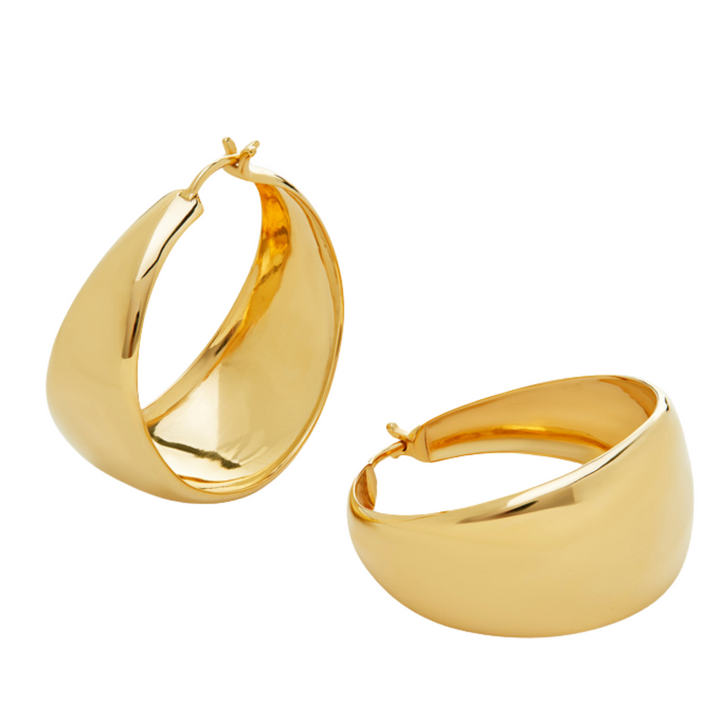 Kate Young Large Tapered Hoop Earrings