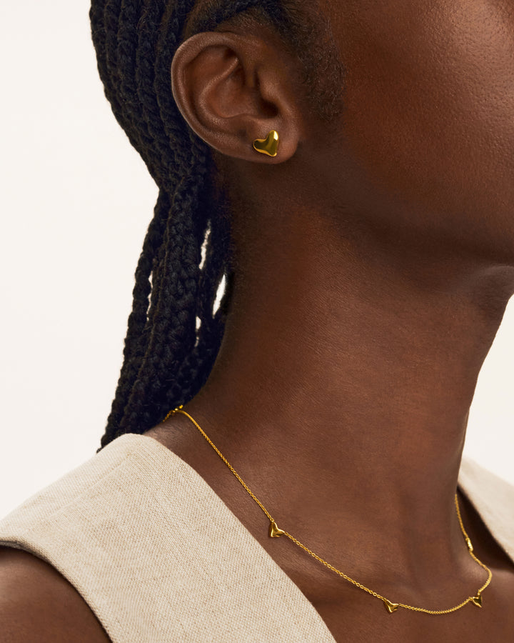 Heart Stud Earrings
