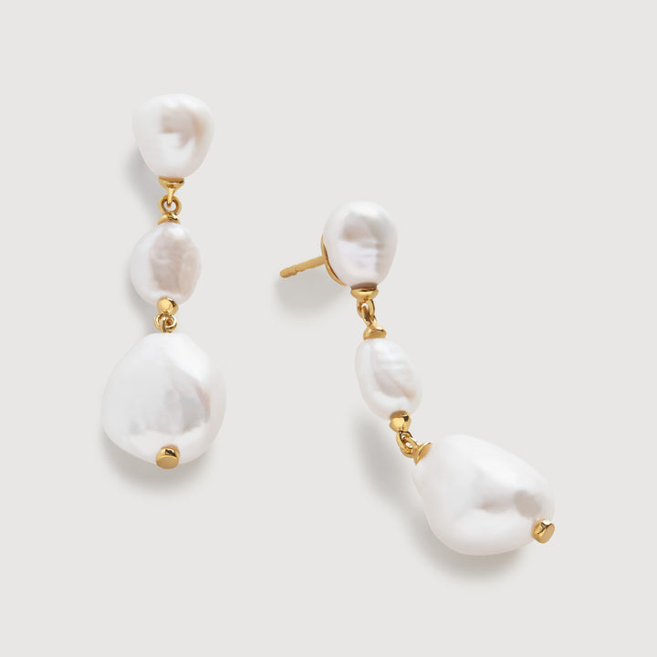 Multi Baroque Pearl Drop Earrings