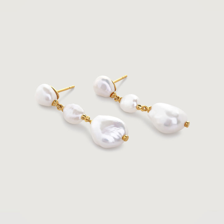 Multi Baroque Pearl Drop Earrings